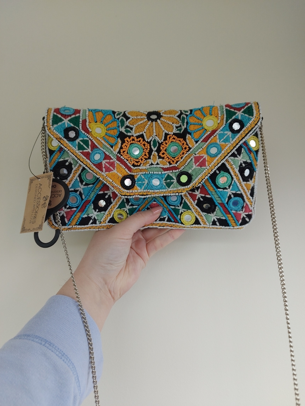 Matalan Colorful Funky Beaded Chain Strap Handbag (Cant Ship Until May 16th)